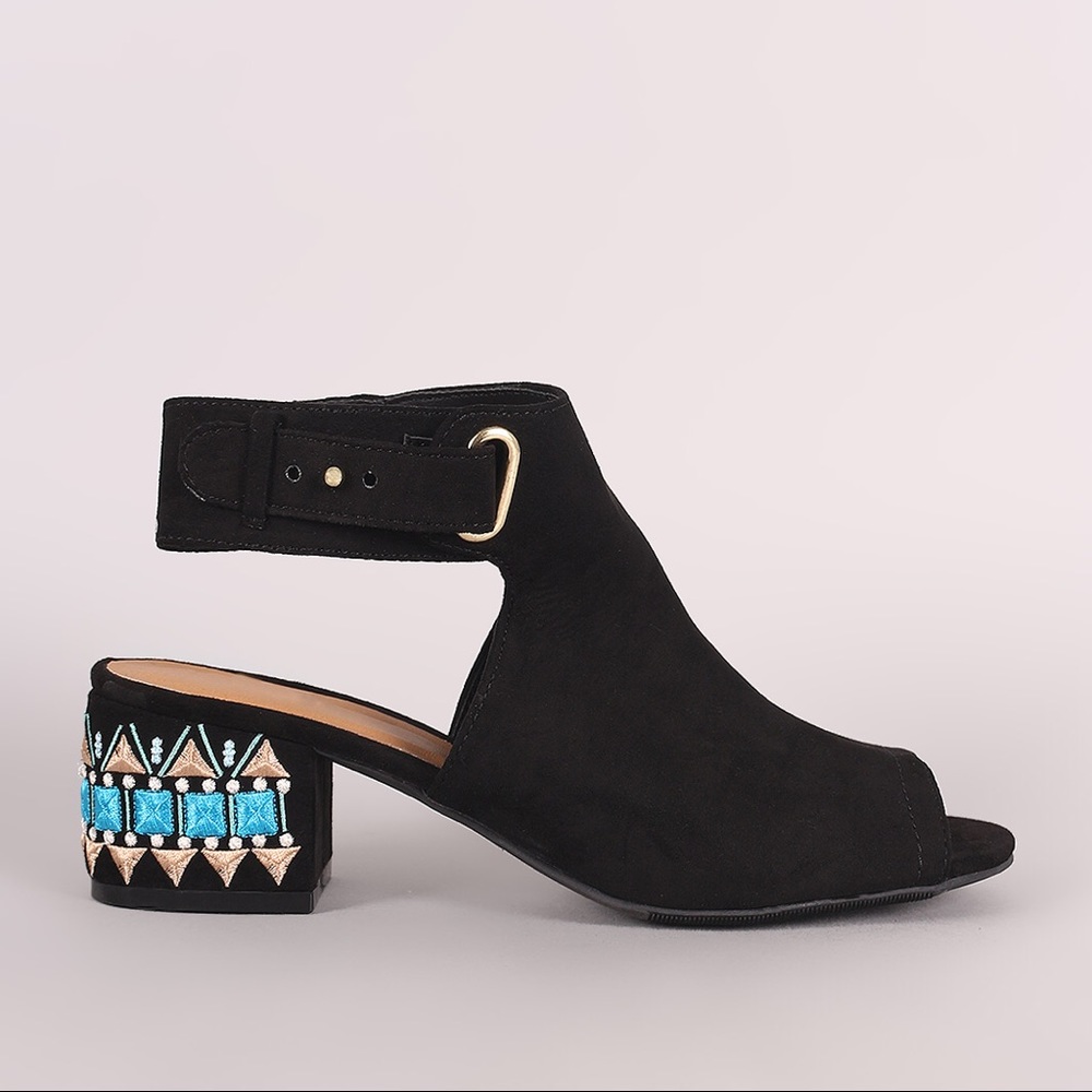 1 LEFT!!!  NWT.Slingback embroidered black mule - Picture 3 of 8